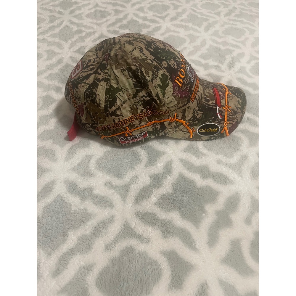 Bonney's Equipment Branson Tractors Camo Embroidered Hat Kymco Cub Cadet Cap - Picture 2 of 10